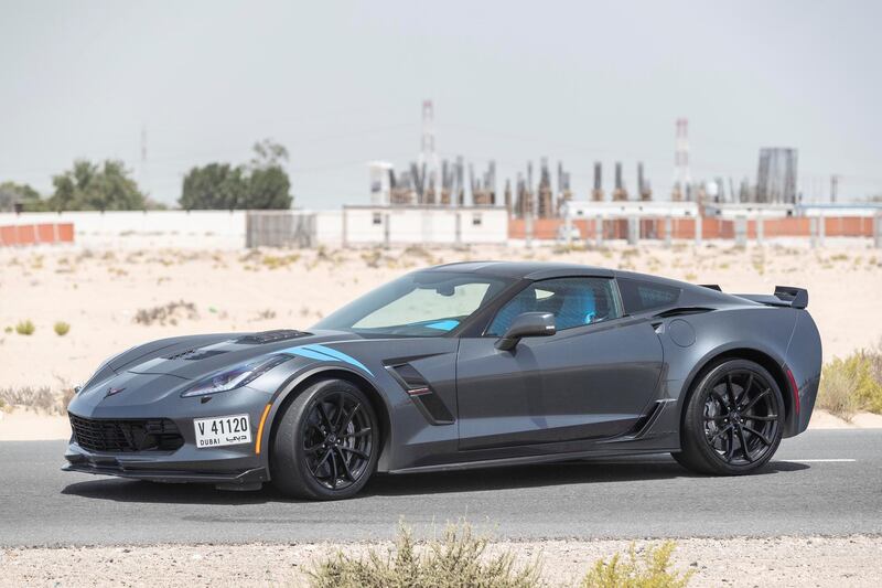 ABU DHABI, UNITED ARAB EMIRATES. 22 MAY 2018. Callaway Corvette road test for Motoring. (Photo: Antonie Robertson/The National) Journalist: Adam Workman. Section: Motoring.