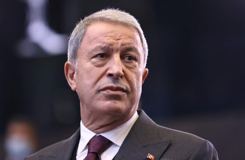Turkish Defence Minister Hulusi Akar said the operation against the PKK was 'continuing successfully'. AFP