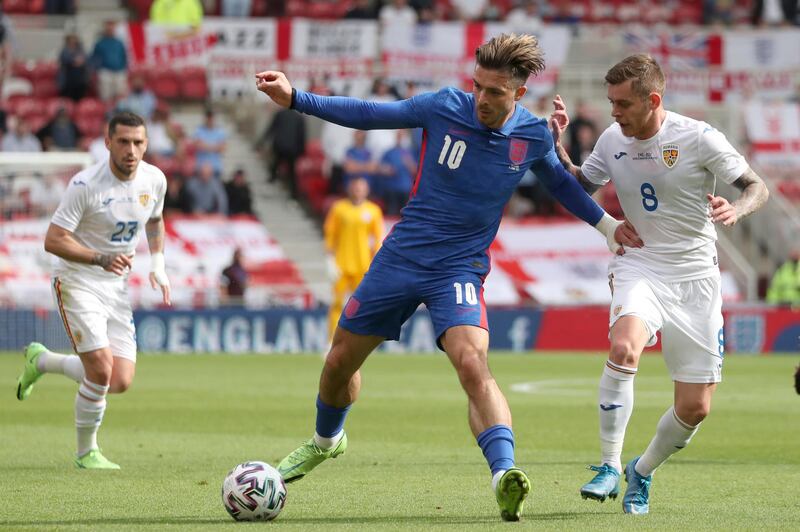 Jack Grealish - 8: Crowd seemed to buzz whenever he was in possession and he ghosts past challenges with such ease. Told to calm down by referee in first half after becoming increasingly unhappy with Romanian challenges. Eventually brought down by one in second half to earn England penalty. At the heart of England’s best work at the Riverside Stadium. AP