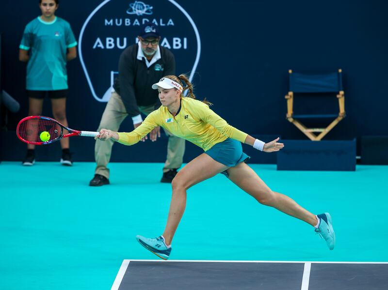 Top seed Elena Rybakina of Kazakhstan secured victory in 2 hours and 17 minutes in Abu Dhabi.