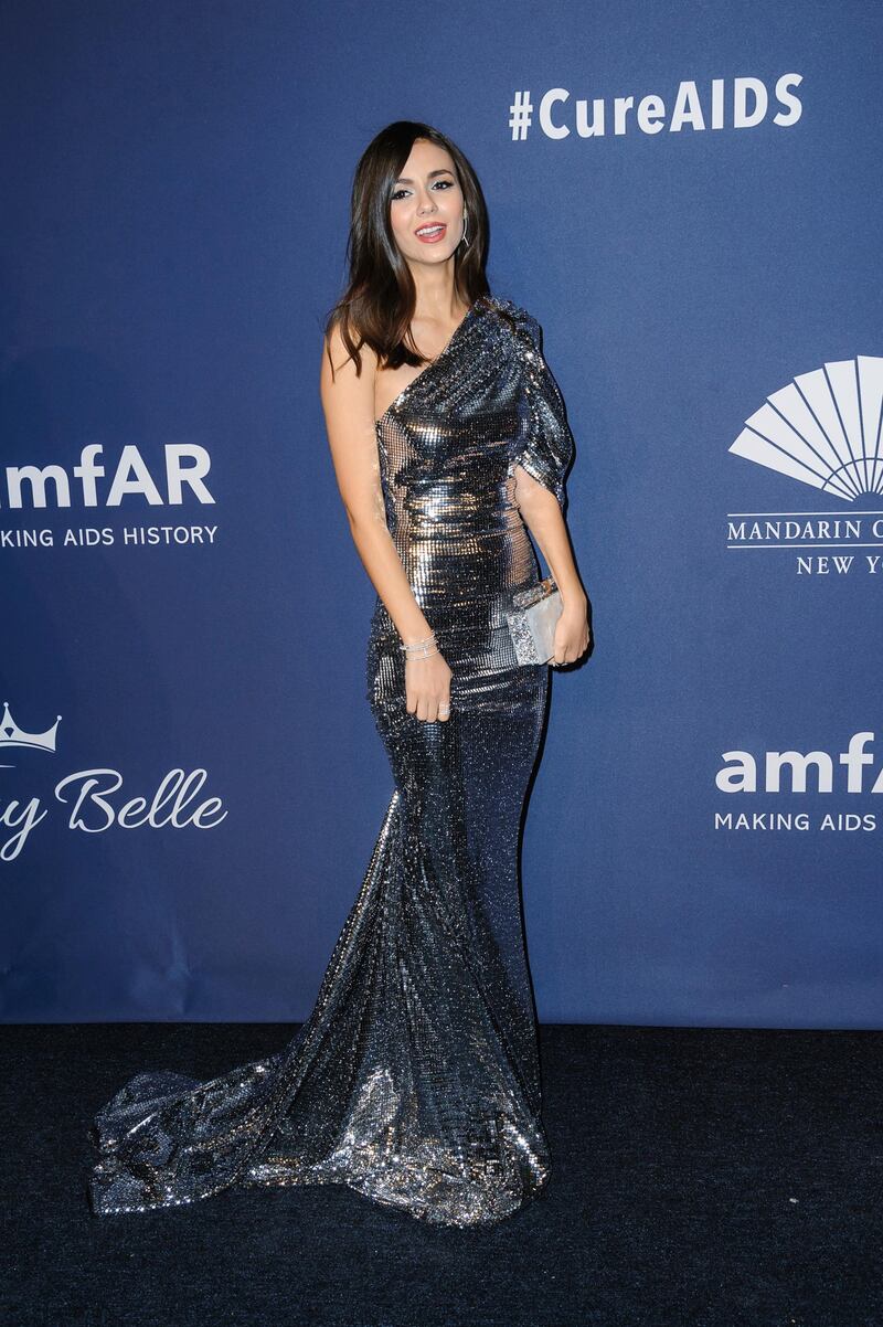 Victoria Justice attends the Amfar Gala New York Aids research benefit at Cipriani Wall Street on February 5, 2020. AP