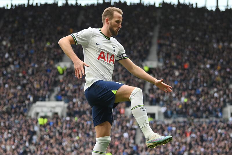 Harry Kane after scoring the first goal. Getty