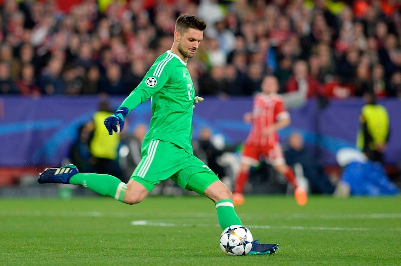 Sven Ulreich in action during the UEFA Champions League quarter-final first leg football match between Sevilla and Bayern Munich on April 3, 2018. Cristina Quicler / AFP