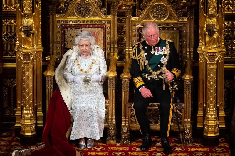 Britain's Queen Elizabeth II sits with Prince Charles in October 2019 at the state opening of Parliament. According to a recent poll, which surveyed 1,607 Canadians, 50 per cent say the royal family is no longer relevant to them.
AFP