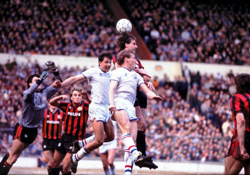 Chelsea's Joe McLaughlin and Doug Rouge challenge for the ball. (Photo by Hugh Hastings/Chelsea FC/Press Association Image)  (Photo by Hugh Hastings/Chelsea FC via Getty Images)