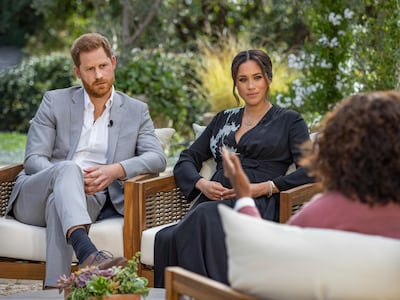 Prince Harry and Meghan Markle, Duchess of Sussex, sat down for a tell-all interview with Oprah Winfrey. Joe Pugliese / Harpo Productions