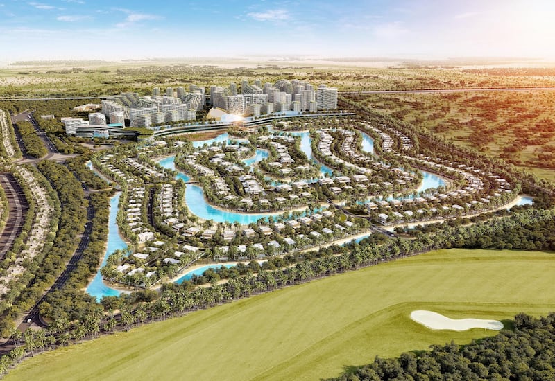 Azizi Venice in Dubai South will include 100 mid-rise apartment complexes. Photo: Azizi Developments