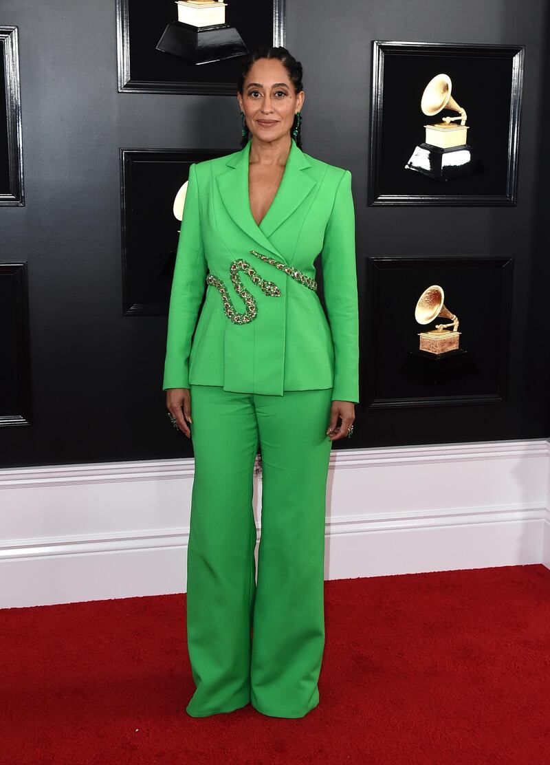 Tracee Ellis Ross is one of our faves in a gorgeous Ralph & Russo Couture suit. Photo: AP