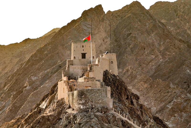 A view of the Mutrah castle in the Omani capital Muscat.  AFP