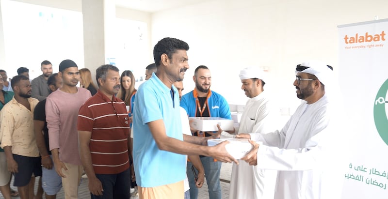 Dubai Police have launched the Ramadan Al Khair - Ramadan of Goodness - initiative in partnership with food delivery company, Talabat. All photos by Dubai Police