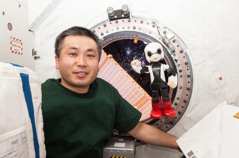 Astronaut Koichi Wakata and robot Kirobo had a conversation about Christmas and zero gravity on board the International Space Station this month. EPA