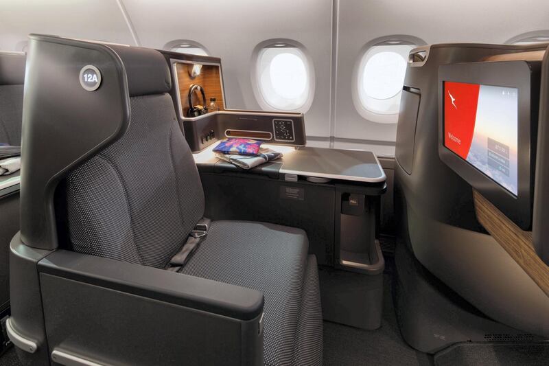 The new business class seats.