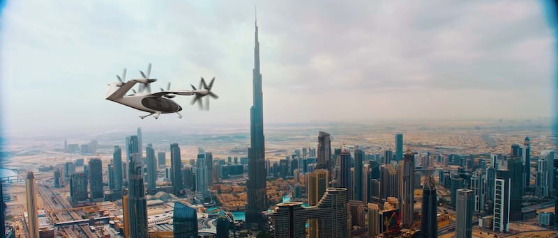 Plans to get air taxis off the ground are part of a Dh2.5 billion public transport strategy in Dubai. Photo: Dubai Media Office