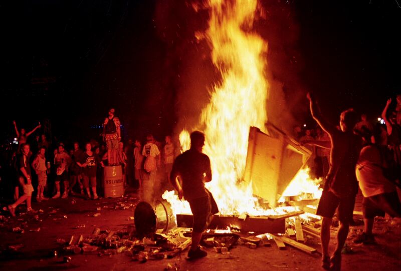 A scene from 'Trainwreck: Woodstock 99', which looks at the disastrous 1999 revival of the famous music festival. Photo: Netflix