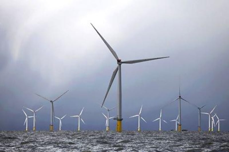 Masdar, the Abu Dhabi clean energy company, owns a one-fifth stake in London Array, the offshore wind farm in the Thames estuary. Chris Ratcliffe / Bloomberg News