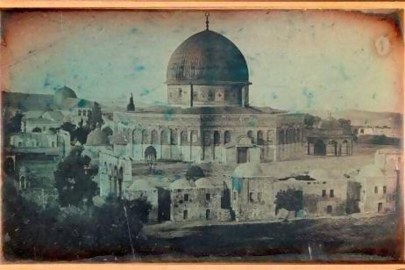 Dome of the Rock Mosque in Jerusalem, 1844, by Joseph-Philibert Girault de Prangey. Courtesy of Louvre Abu Dhabi Agence photo F