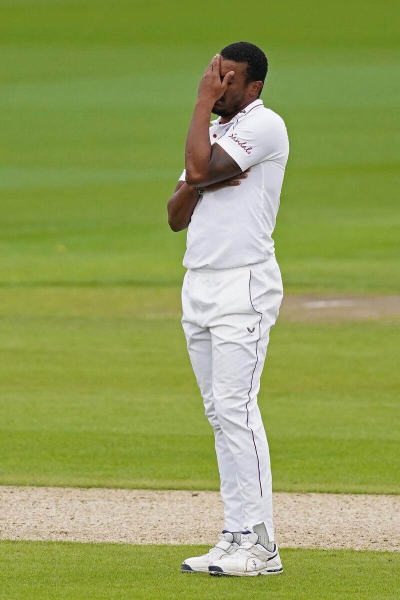 West Indies cannot look after Shannon Gabriel dropped Dom Sibley on 68. AFP