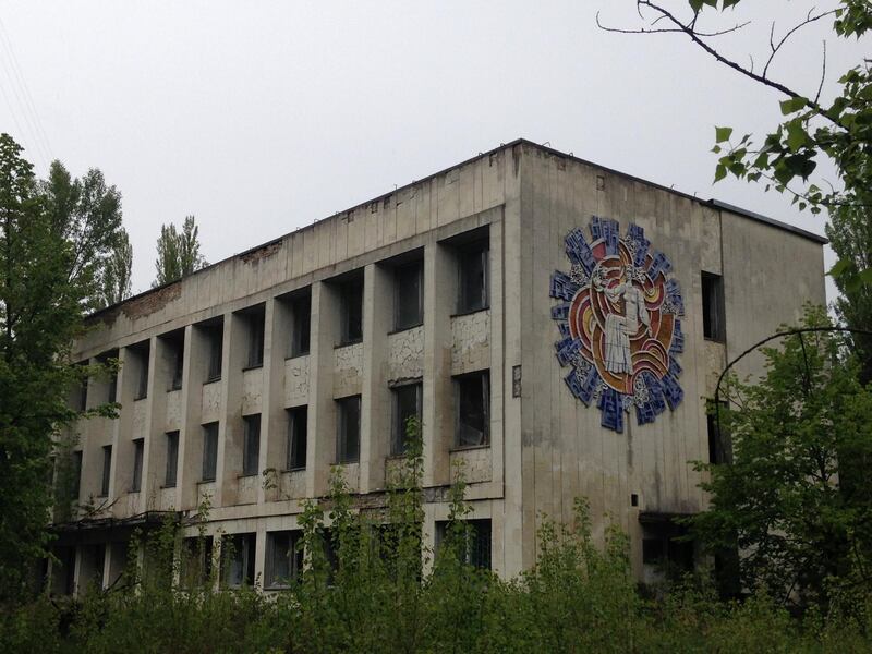 Pripyat is still a draw for visitors, not least for its Soviet-era architecture which has been frozen in time. All photos: Declan McVeigh / The National