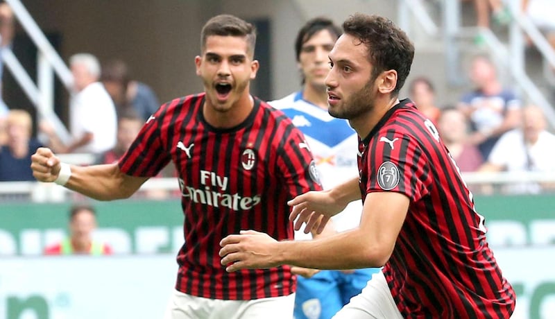 Andre Silva (left) - AC Milan to Eintracht Frankfurt. The Portuguese striker moves to the German side as part of a swap deal with Ante Rebic. EPA