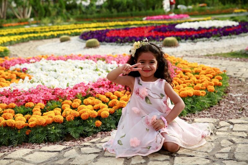 BAGHDAD, IRAQ - APRIL 28: People visit 9th Flower Festival named "Flower, Culture and Vixtory" at al-Zawra Park in Baghdad, Iraq on April 28, 2017. (Photo by Haydar Hadi/Anadolu Agency/Getty Images)