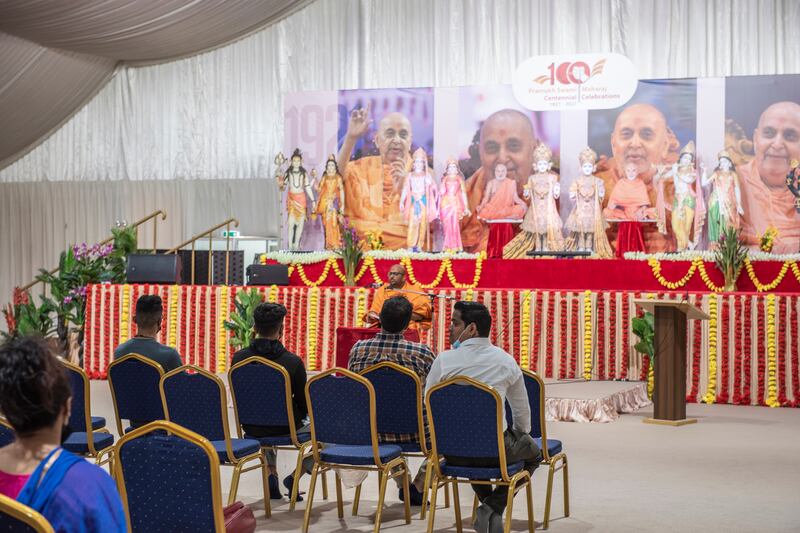 Temple authorities decided last month to welcome visitors to take part in prayers to bless the bricks and be part of the construction phase.