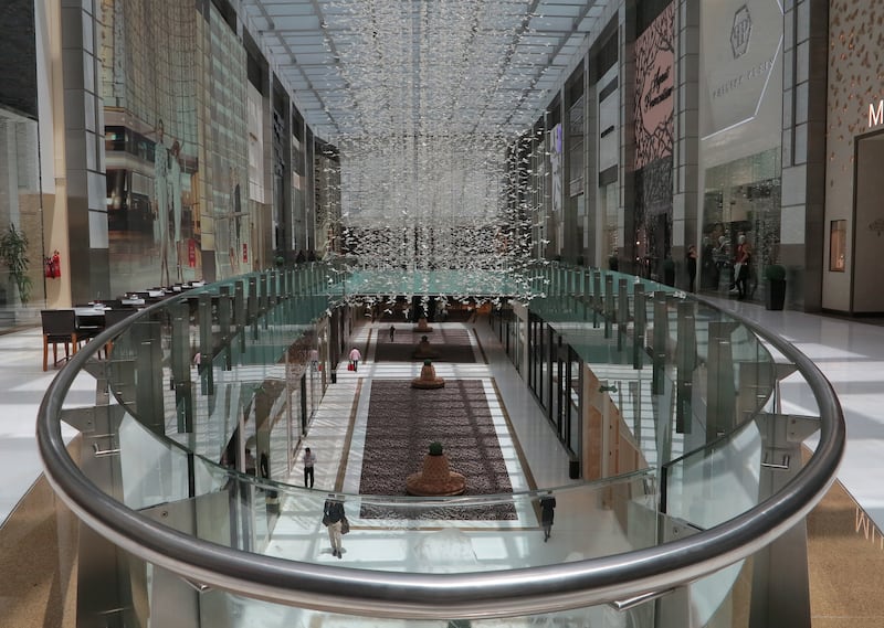 Dubai, United Arab Emirates - May 13, 2015.  Dubai mall's fashion avenue.  ( Jeffrey E Biteng / The National )  Editor's Note;  Standalone/focal point. *** Local Caption ***  JB130515-FPoint08.jpg