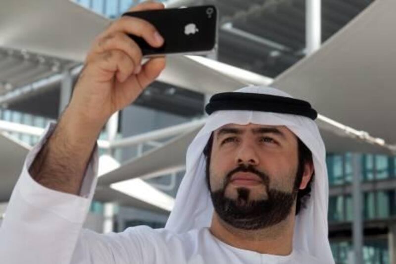 Dubai - June 7, 2011 - Emariti filmmaker Hassan Kiyani used an iPhone to make an short film in Dubai, June 7, 2011. (Photo by Jeff Topping/The National) 

 