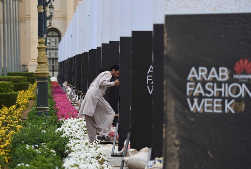 The inaugural season of fashion week is being held at the Ritz-Carlton in Riyadh, the hotel now infamous as the holding place of hundreds of royals and businessmen arrested in a state-sponsored corruption crackdown. AFP