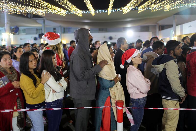 Members of the Christian expatriate community attend a mass on Christmas Eve at Santa Maria Church in Dubai, United Arab Emirates. Reuters