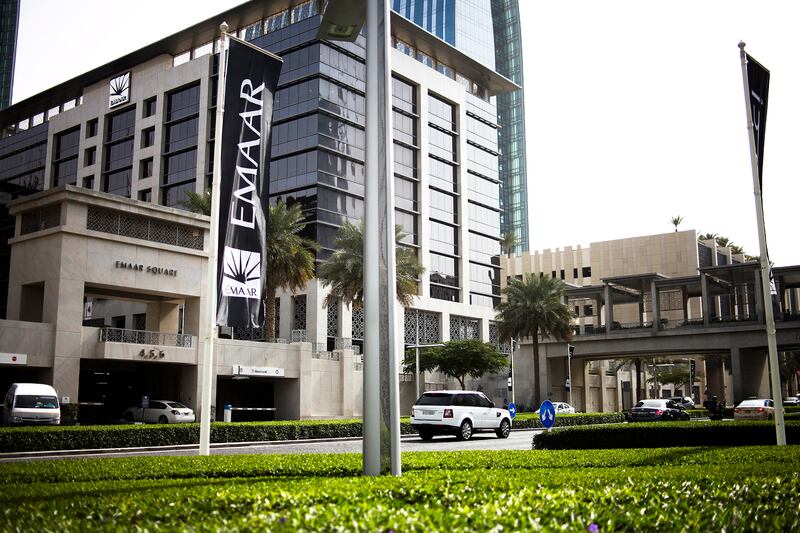 Dubai, UAE, February 4, 2014:

Emaar, one of the UAE's largest property dealers, is enjoying the current real estate bubble boom. Pictured here is the company's branding in downtown Dubai. 

Lee Hoagland/The National