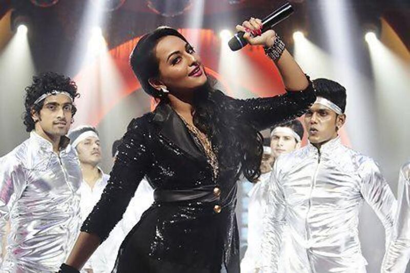 Sonakshi Sinha in the retro disco number Thank God Its Friday for the movie Himmatwala. IANS