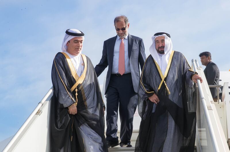 Dr Sheikh Sultan bin Mohammed Al Qasimi, Ruler of Sharjah, arrives in Kerala on Monday, accompanied by Ahmed Abdul Rahman Al Banna, UAE Ambassador to India, and Navdeep Singh Suri, Ambassador of India to the UAE. Wam