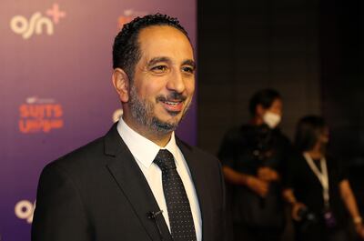 Producer Tarek El Ganainy during OSN's 'Suits' red carpet event held at Emirates Towers in Dubai. Pawan Singh / The National