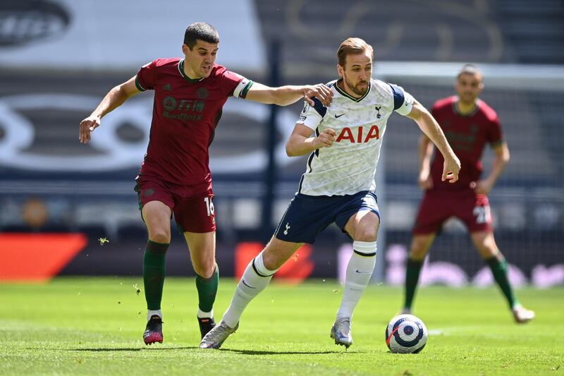 Conor Coady – 6: His usual vocal presence in centre of defence. Cleared two Spurs’ efforts off the line in space of 20 seconds just before break. But crucially lost Kane for opening goal and recovery tackle failed to stop the England captain from scoring. EPA