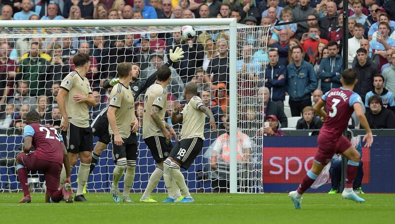 Left-back: Aaron Cresswell (West Ham) – Returned to the team in style with an inch-perfect free kick to clinch victory over Manchester United on Sunday. EPA