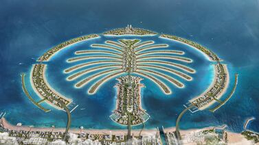 Palm Jebel Ali will be twice the size of Palm Jumeirah and include 80 hotels and resorts. Photo: Nakheel