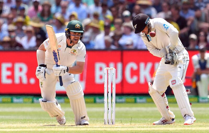 Australia's Travis Head scored 114 against New Zealand on the second day of the second Test match at the MCG. AFP