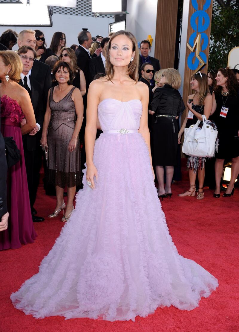 epa01596963 US actress Olivia Wilde arrives for the The 66th Annual Golden Globe Awards at the Beverly Hilton Hotel in Beverly Hills, California, USA, 11 January  2009. The Golden Globes honour  excellence in film and television.  EPA/PAUL BUCK