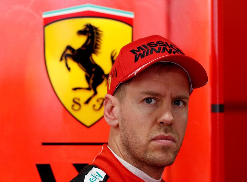 Sebastian Vettel during pre-season testing in Barcelona. Reuters