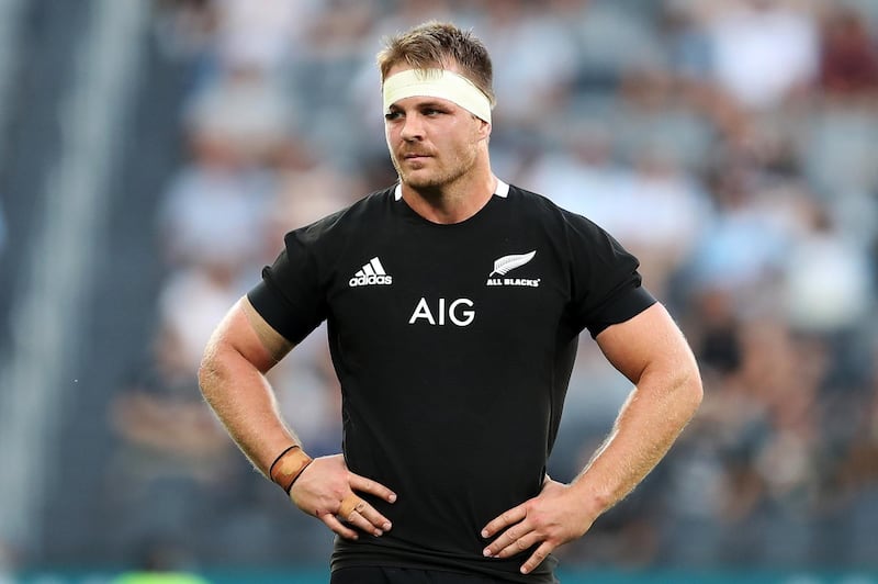 Sam Cane of the All Blacks looks dejected. Getty