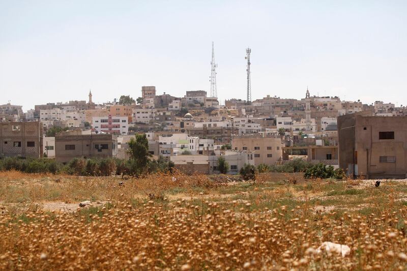 A View of the city of al Ramtha, Jordan, taken on July 06, 2012. (Salah Malkawi for The National)