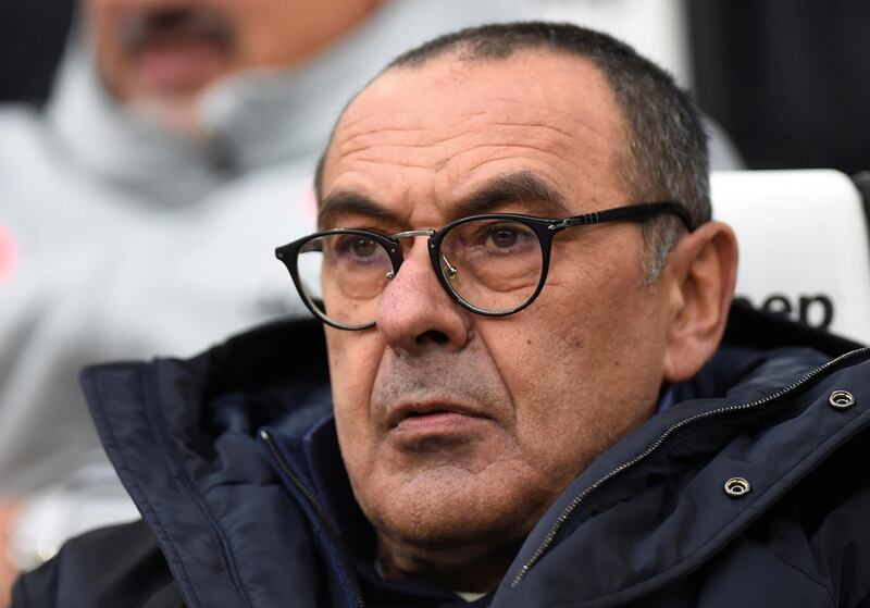 Juventus coach Maurizio Sarri. Reuters
