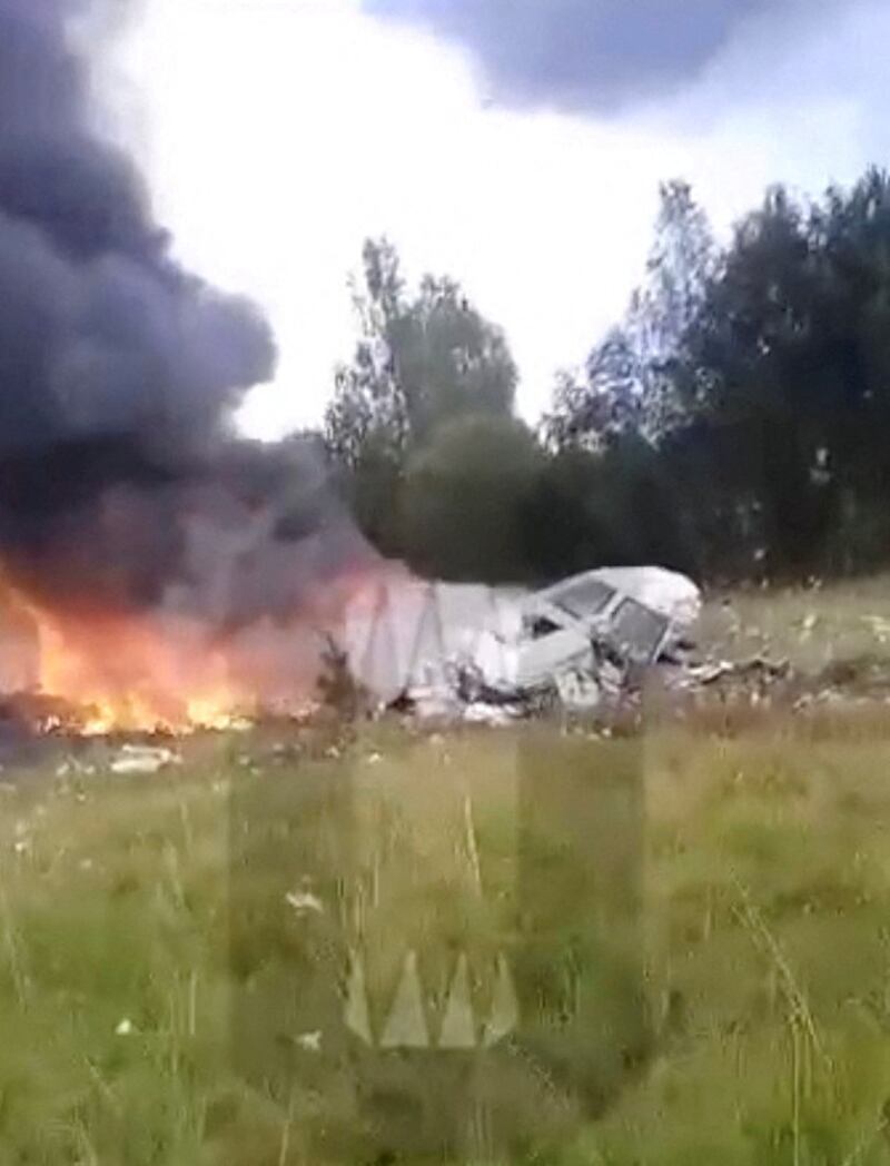 Eyewitness footage of the plane's crash site. Reuters