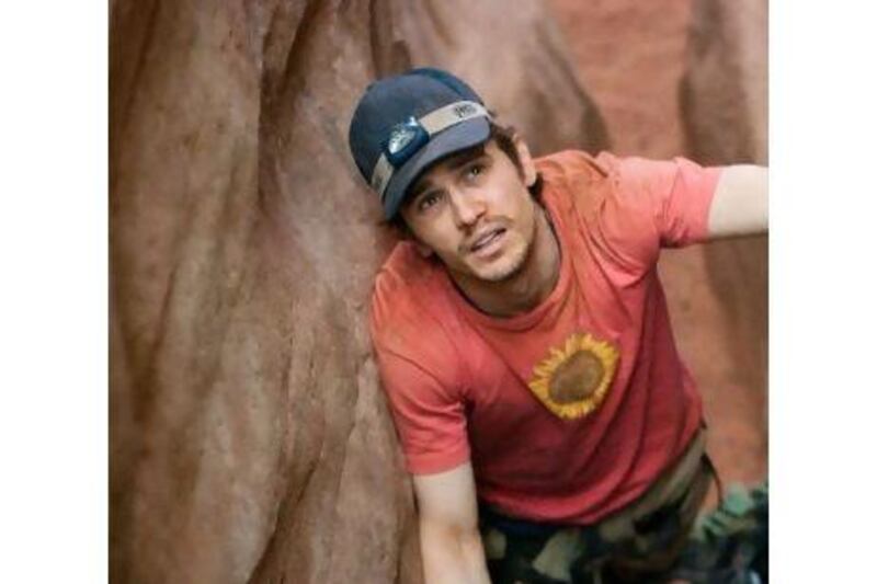 James Franco gives a powerful performance in 127 Hours.