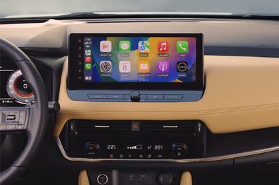 The X-Trail's main touchscreen. Photo: Nissan