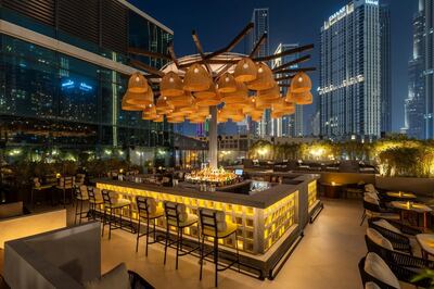 Treehouse rooftop lounge is located at Taj Dubai in Business Bay. Photo: Treehouse