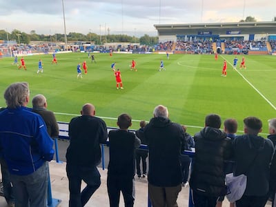Curzon Ashton rose to England’s sixth division on crowds of 350. Andy Mitten for The National
