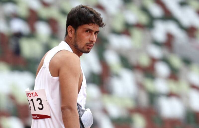 Hossain Rasouli competes in the men's long jump - T47 final. Getty