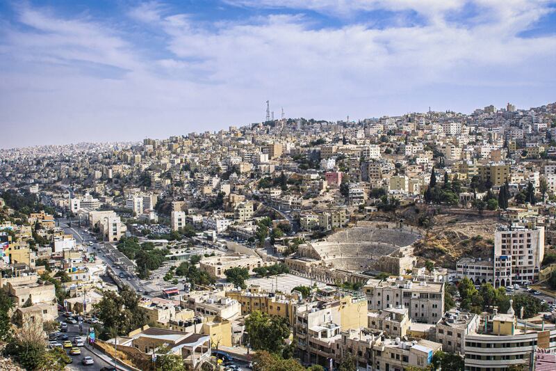 The skyline of Jordan's capital Amman.
