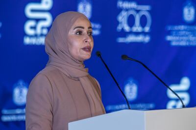 The Future 100 initiative has brought in 25 new strategic, acceleration and community partners to support 100 emerging companies in the UAE, said Ohood Al Roumi, Minister of State for Government Development and the Future. Antonie Robertson / The National